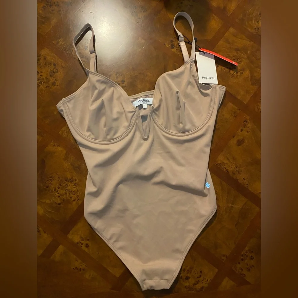 NWT-Popilush Nude Shapewear with Bag TUMMY CONTROL - Picture 2 of 6